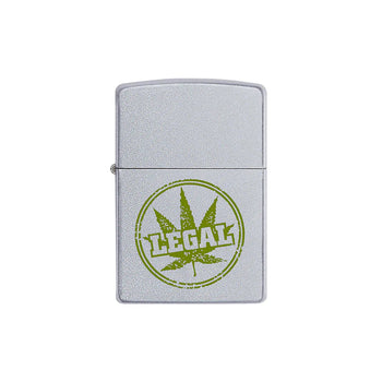 Zippo Lighter - Legal Leaf Stamp