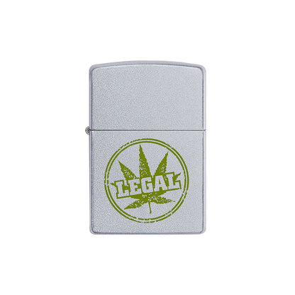 Zippo Lighter - Legal Leaf Stamp