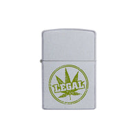Zippo Lighter - Legal Leaf Stamp