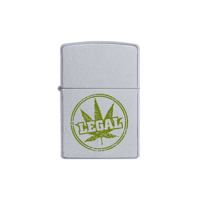 Zippo Lighter - Legal Leaf Stamp