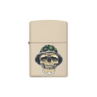 Zippo Lighter - Leaf Cannabis Skull