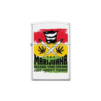 Zippo Lighter - Leaf Marijuana Mouth