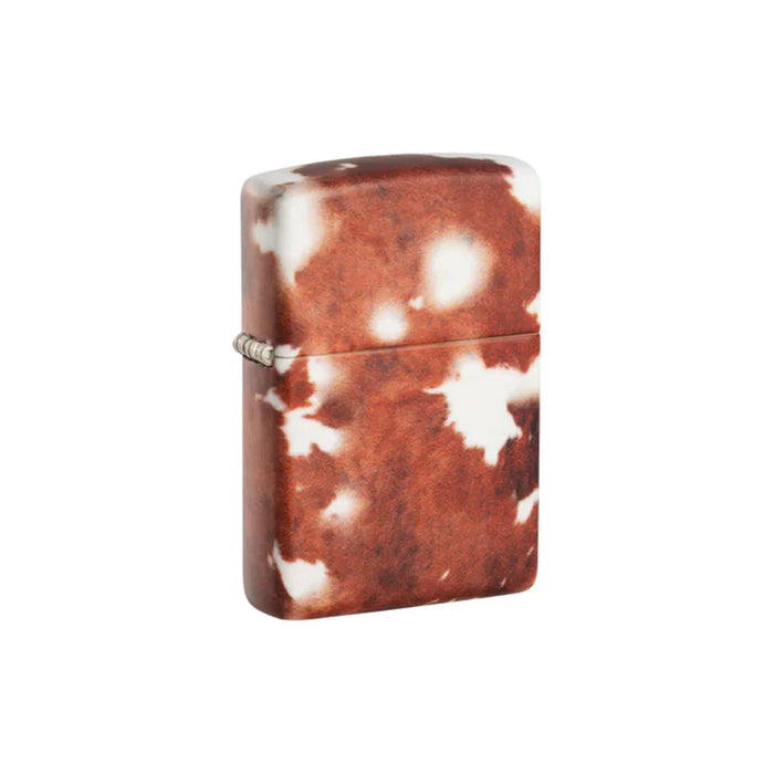 Zippo Lighter - Cow Print Design