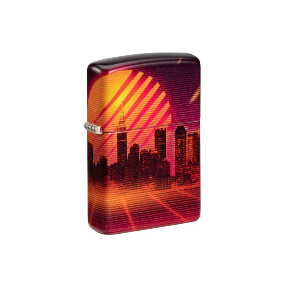 Zippo Lighter - Cyber City Design