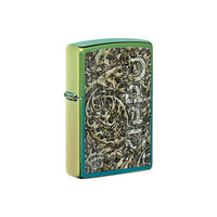 Zippo Lighter - High Polish Teal Zippo Design