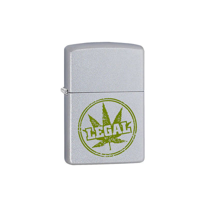 Zippo Lighter - Legal Leaf Stamp