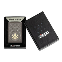 Zippo Lighter - Cannabis Prism Leaf Design