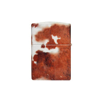 Zippo Lighter - Cow Print Design