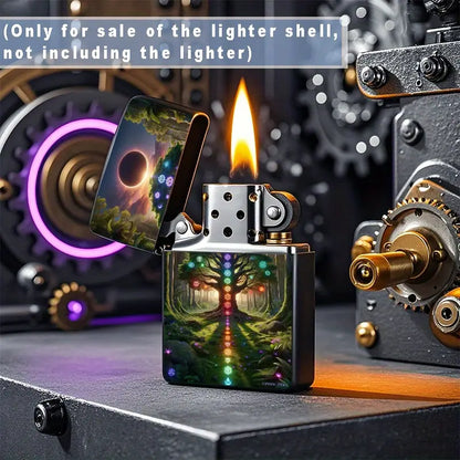 2D Forest Chakra Symbols Lighter Shell