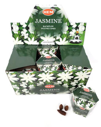 HEM Backflow Cones - Jasmine Backflow Incense 40 Cones