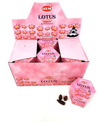 HEM Backflow Cones - Lotus Backflow Incense 40 Cones