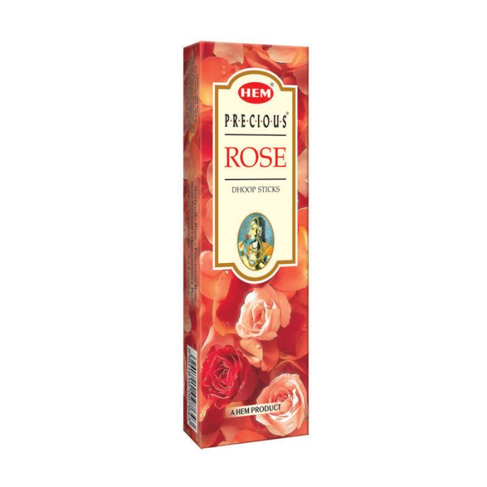 HEM - Precious Rose Dhoop Sticks – 14 Sticks, 25g, 4