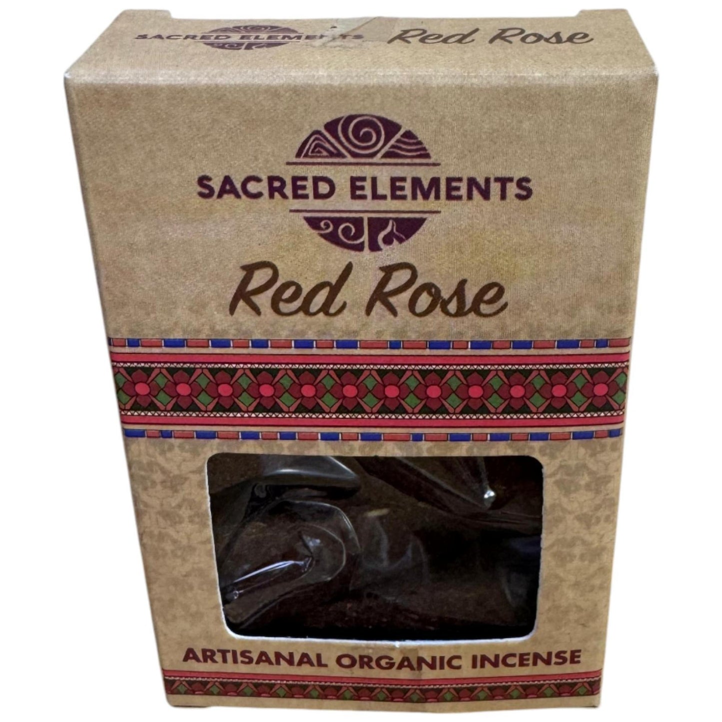 Sacred Elements Red Rose Organic 5 Incense Cones
