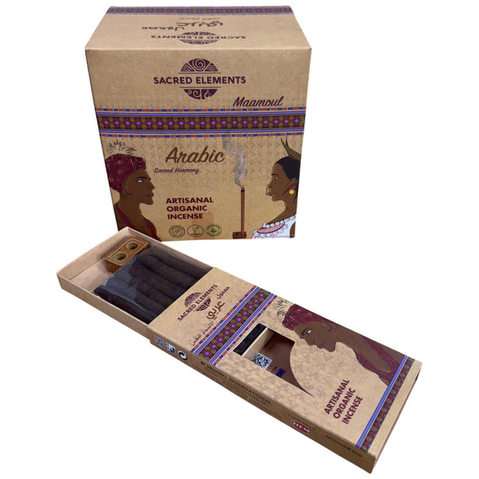 Sacred Elements Sacred Harmony Organic 8 Dhoop Sticks with Double Burner
