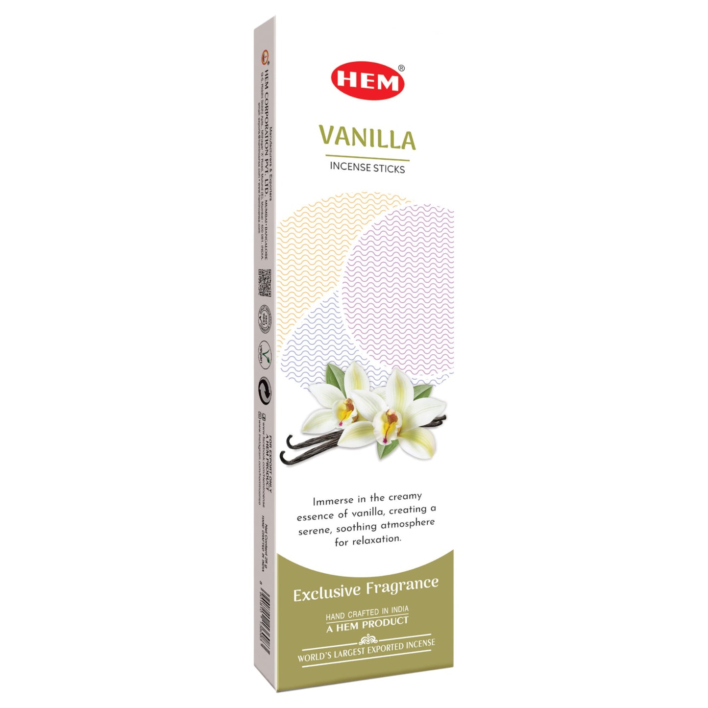 HEM Vanilla White Series - 20 Sticks