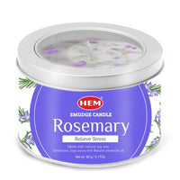 HEM - Rosemary Natural Gemstone Soy Wax Smudge Candle