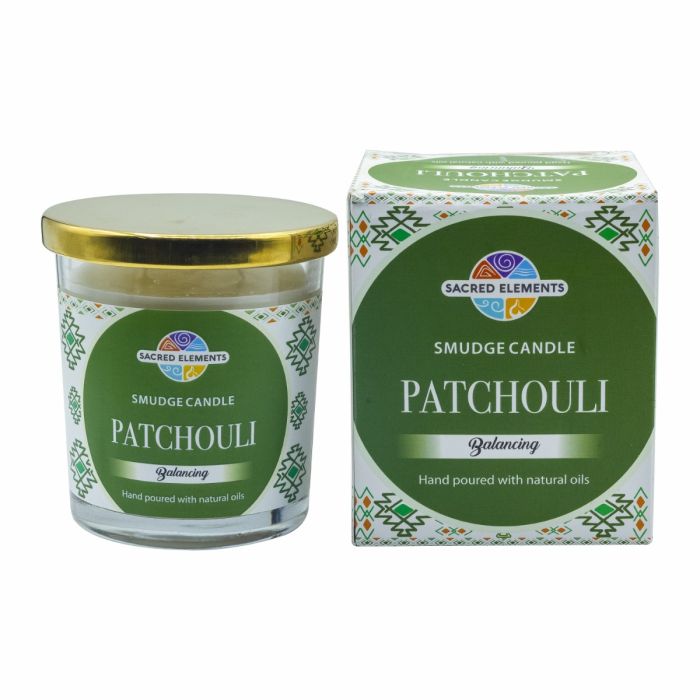 Sacred Elements - Patchouli Glass Jar Smudge Candle - 6.5 oz