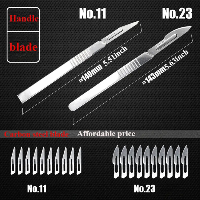 42pcs Carbon Steel Industrial Carving Knife Set