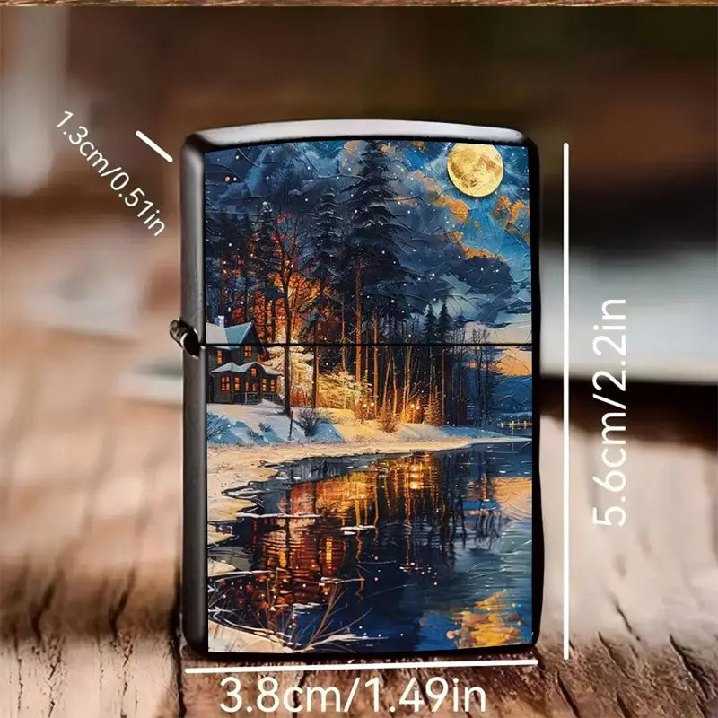 SHMMELZ Winter Landscape Artistic Refillable Lighter Shell