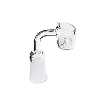 14mm 90 Degree Domeless Flower Quartz Banger - Female