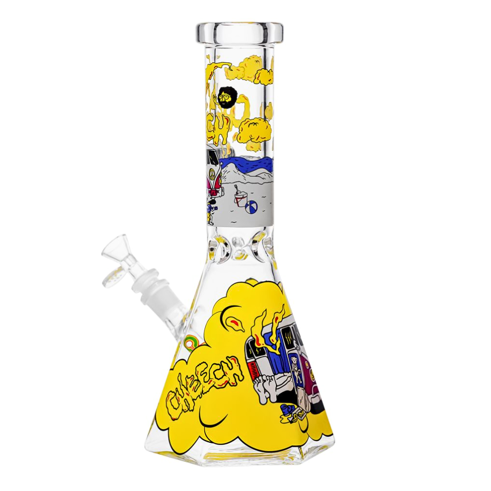 Cheech - 12" 7mm Smokey Camper Decal Beaker