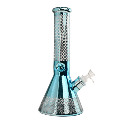 12" 7mm Infinity Loop Glass Bong w/ Gift Box