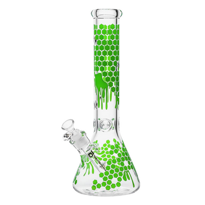 OG Original - 14" 7mm Glow-in-the-Dark Honeycomb Splash Beaker