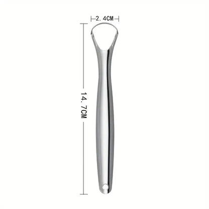 2-piece Stainless Steel Tongue Scraper Set