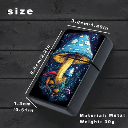 Whimsical Blue Mushroom Aquatic Life Lighter Shell