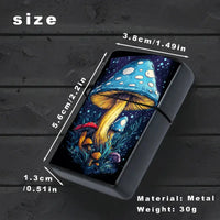 Whimsical Blue Mushroom Aquatic Life Lighter Shell