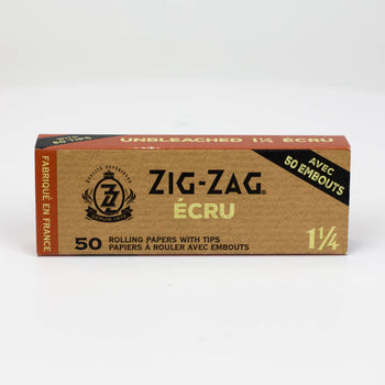 Zig Zag Unbleached 1 1/4 Paper and Unbleached Tips (50 Pack)