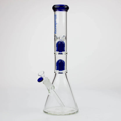 Blueberry 15" Double Tree Perc Beaker