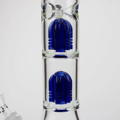 Blueberry 15" Double Tree Perc Beaker