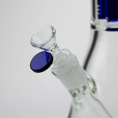 Blueberry 15" Double Tree Perc Beaker