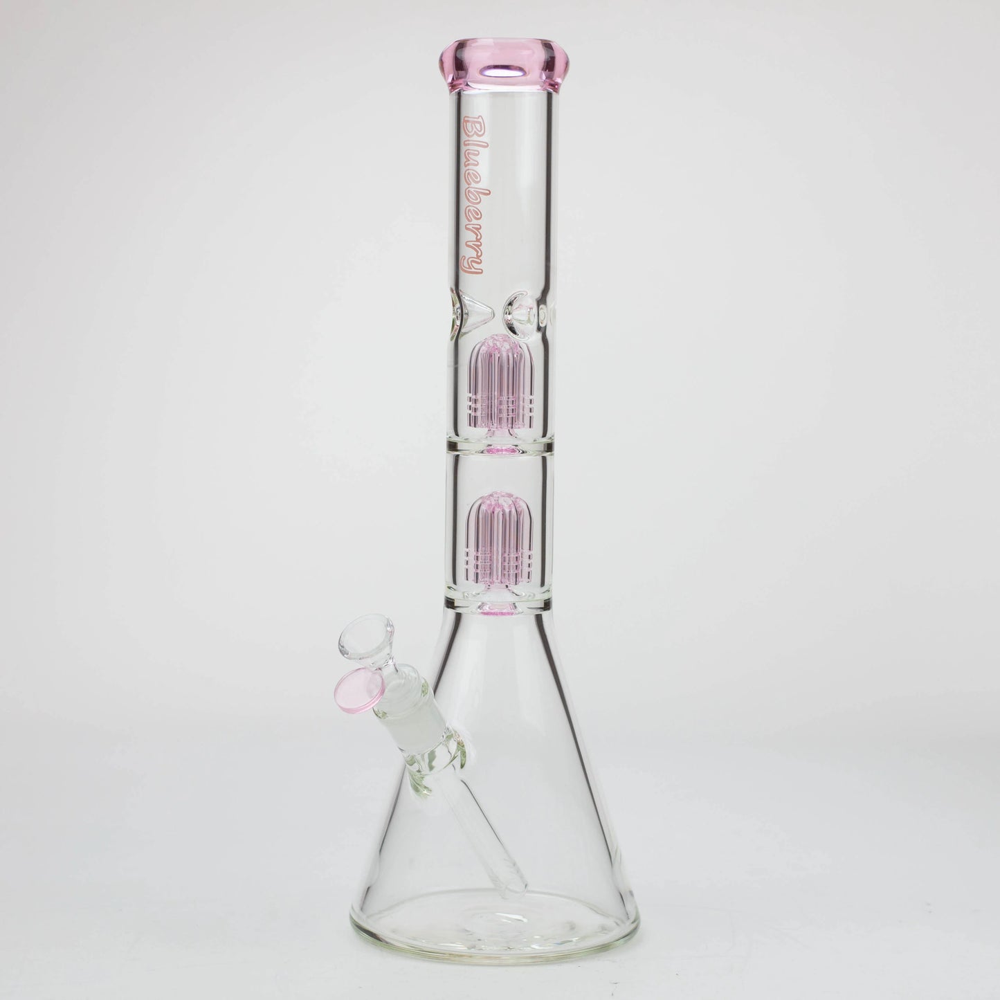 Blueberry 15" Double Tree Perc Beaker