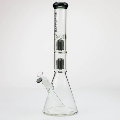 Blueberry 15" Double Tree Perc Beaker