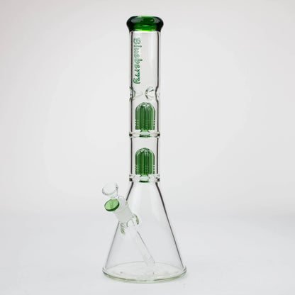 Blueberry 15" Double Tree Perc Beaker
