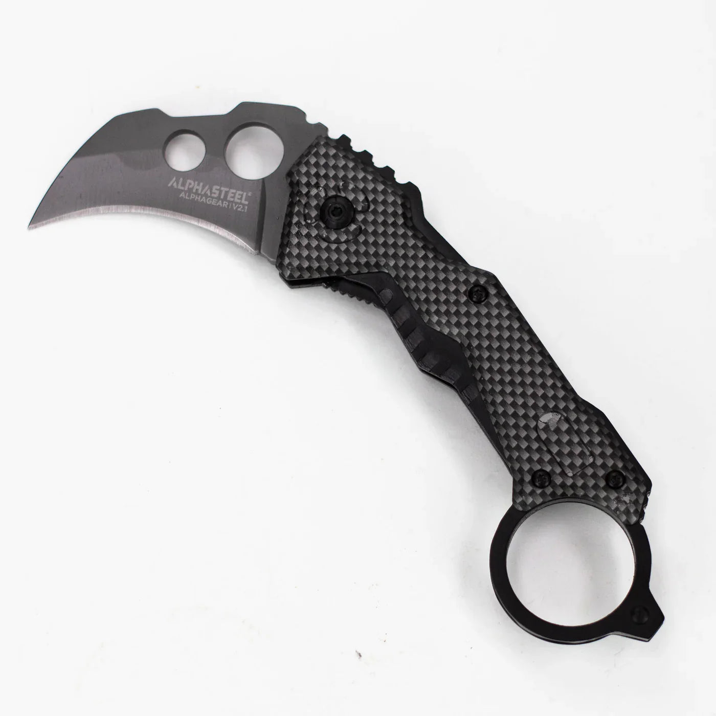 ALPHASTEEL - 7" Folding Pocket Knife - Void