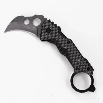 ALPHASTEEL - 7" Folding Pocket Knife - Void