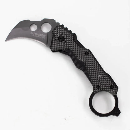 ALPHASTEEL - 7" Folding Pocket Knife - Void