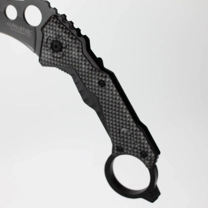 ALPHASTEEL - 7" Folding Pocket Knife - Void