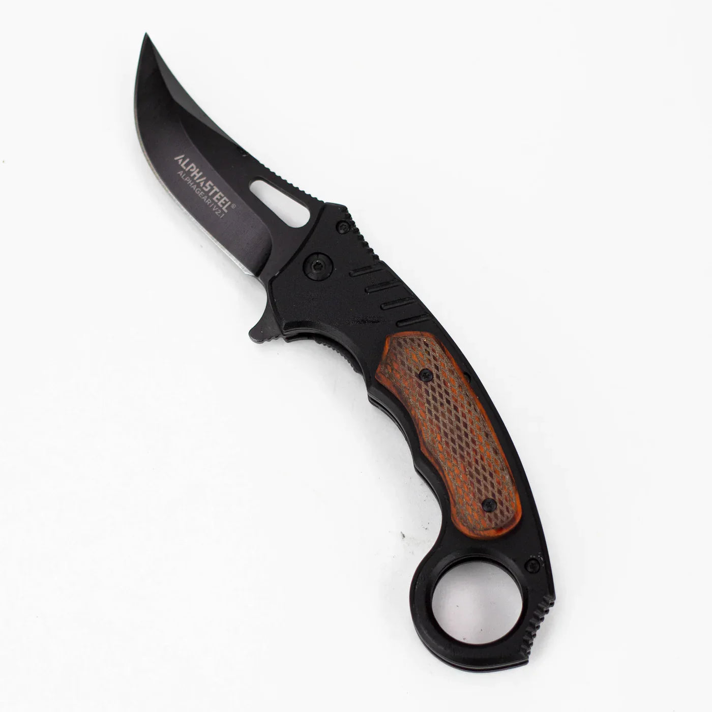 ALPHASTEEL - 8.5" Folding Pocket Knife - Grimblade