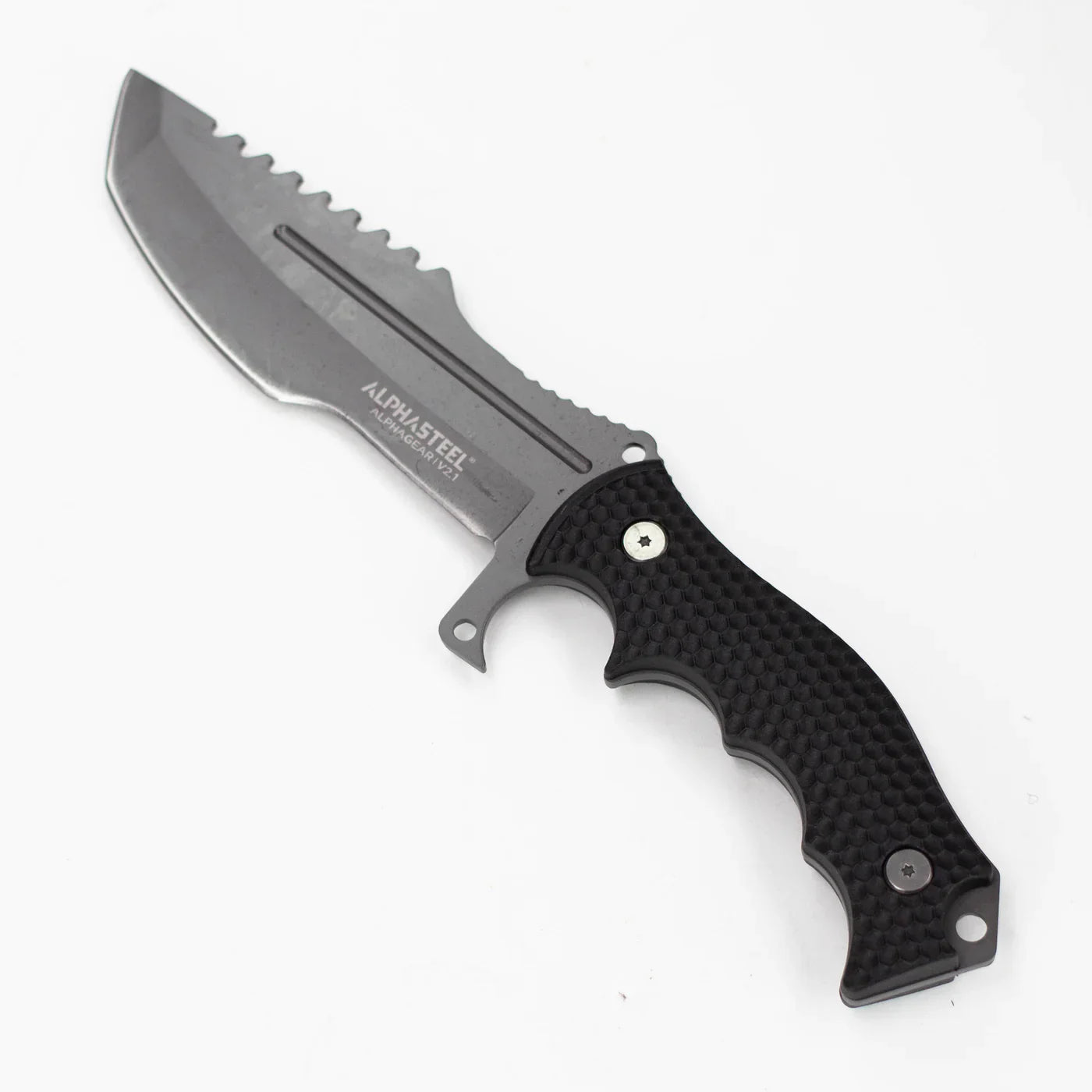 ALPHASTEEL - 11" Full Tang Fixed Blade Hunting Knife