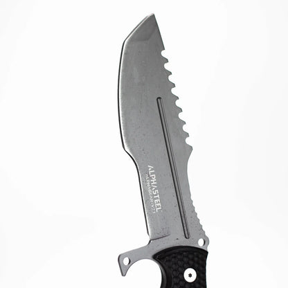 ALPHASTEEL - 11" Full Tang Fixed Blade Hunting Knife