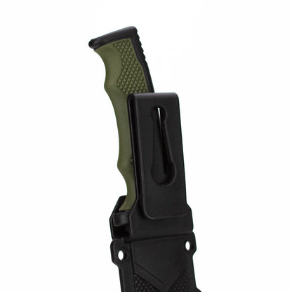 ALPHASTEEL - 9" Fixed Blade Knife w/ ABS Sheath