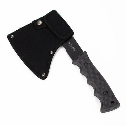 ALPHASTEEL - 10" Tactical Axe w/ Sheath Black Hatchet