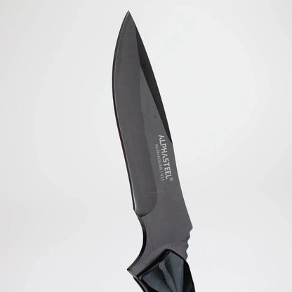 ALPHASTEEL - 9" Full Tang Fixed Blade Hunting Knife