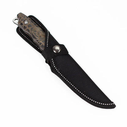 ALPHASTEEL - 8" Full Tang Fixed Blade Hunting Knife