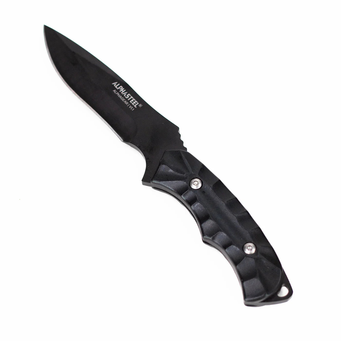 ALPHASTEEL - 9" Full Tang Fixed Blade Hunting Knife