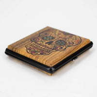 Étui à cigarettes en cuir et métal